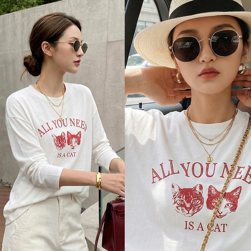 TRIUUCHU  高知印花麻感棉T 6026 日常百搭 慵懒感满满