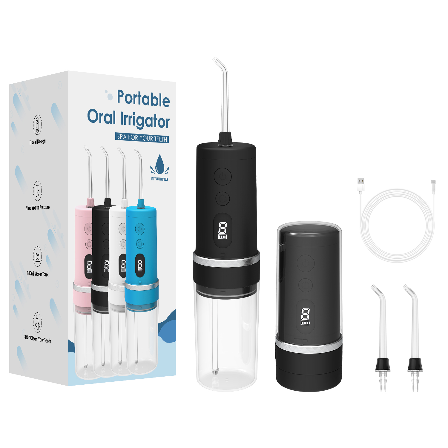 Portable Water Flosser 235 - USB Rechargeable - Image 3