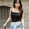 CMS颗里云朵纯色背心pro|细肩带+大方领，显瘦显锁骨 商品缩略图0
