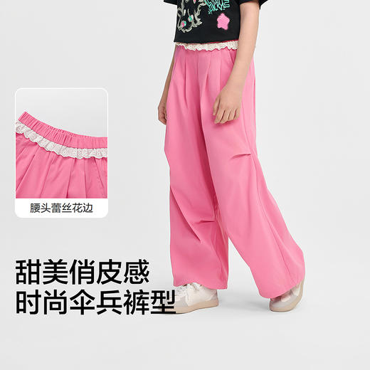 巴拉巴拉童装儿童裤子女童长裤夏装薄款2026新款中大童伞兵裤时尚 商品图3