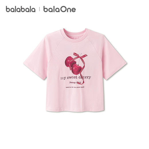 巴拉巴拉童装女童短袖t恤儿童2026新款夏装吸湿速干纯棉印花上衣 商品图4