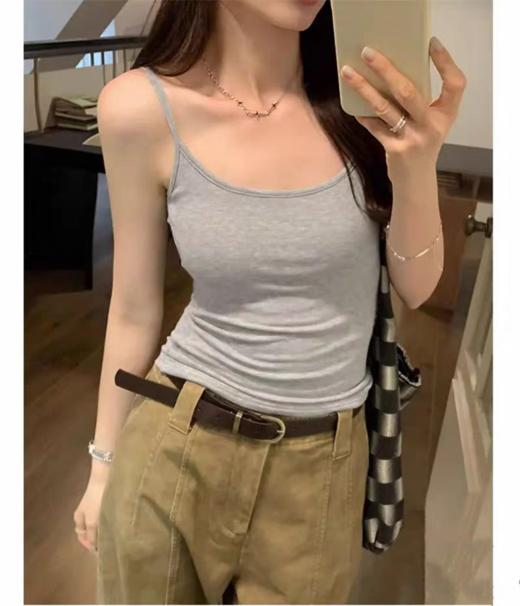 <曾小咸推荐>  纯色辣妹修身吊带背心 日常79！！活动49！！【预售款，预计3-15天发货】 商品图5