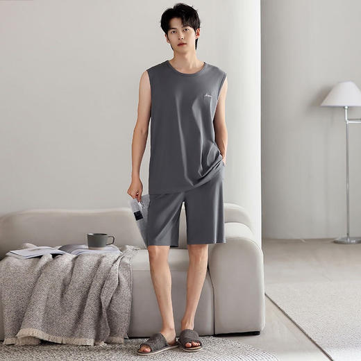 爆卖30000+会“呼吸”的莫代尔男士背心家居服 商品图4