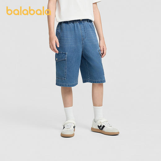【商场同款】巴拉巴拉童装儿童中裤男童短裤2026夏装牛仔五分裤潮 商品图1