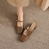 阿么手工女鞋法式气质粗跟凉鞋夏季外穿百搭简约风后空工作鞋5CM 商品缩略图4