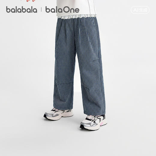 巴拉巴拉童装儿童裤子女童长裤夏装薄款2026新款中大童伞兵裤时尚 商品图2