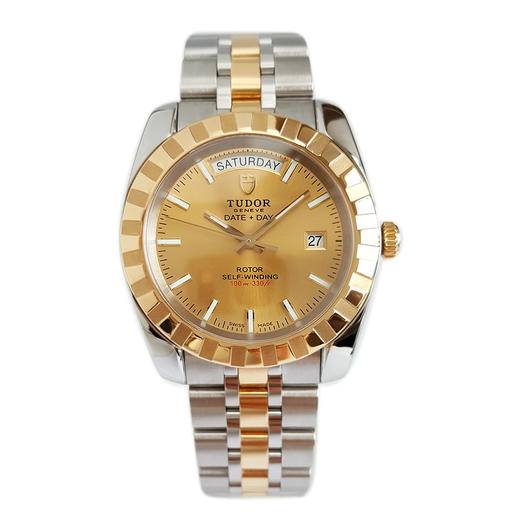 【95新】TUDOR 帝舵23013-0021自动机械机芯日期、星期显示41MM（男款）经典系列精钢/18K黄金060426NJS42 商品图0