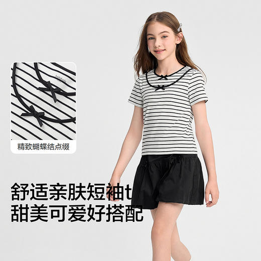 【balaOne】巴拉巴拉童装女童短袖t恤儿童2026新款夏装甜美上衣 商品图3