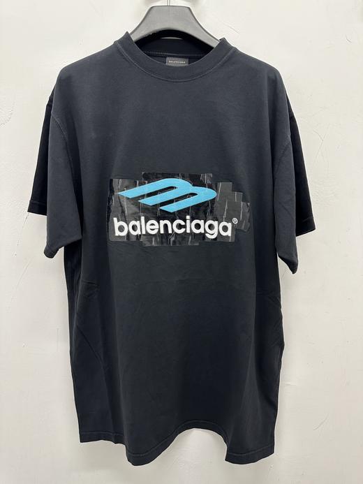 中性款字母印花宽松短袖T恤he004 商品图0