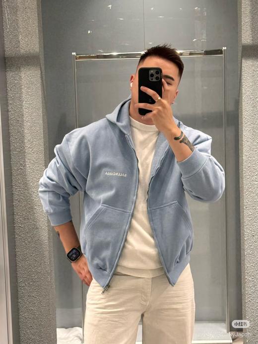 中性款前后logo连帽外套la004 商品图2