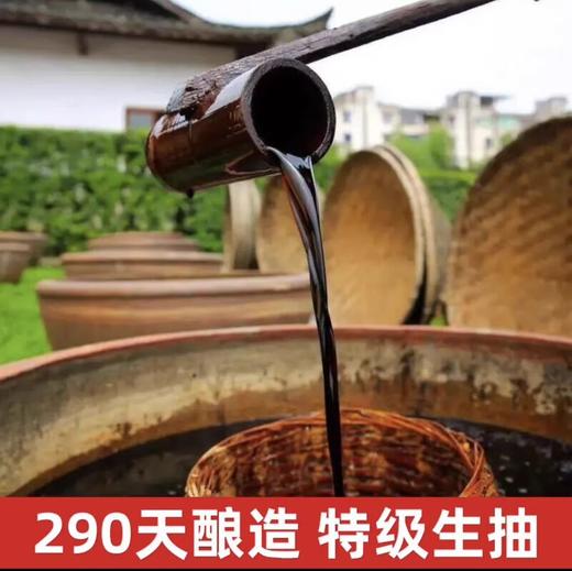 中坝口蘑酱油290天酿造500ml中华老字号色素中巴薄盐生抽 商品图2