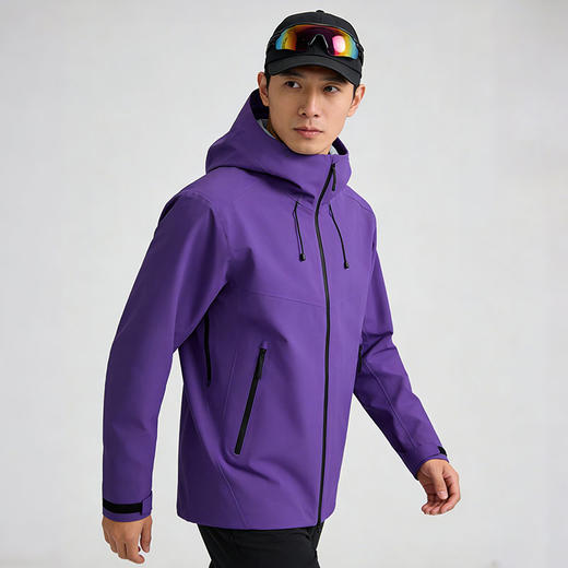 多威新款冲锋衣户外越野连帽男女跑步运动外套2662014 商品图1