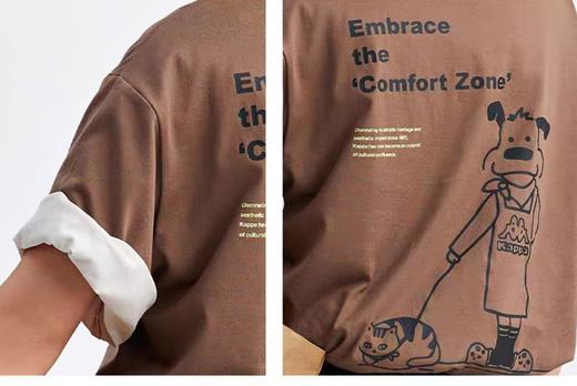 MJ/kappa卡帕背靠背情侣运动短袖t恤夏季新款纯棉运动上衣女 商品图1