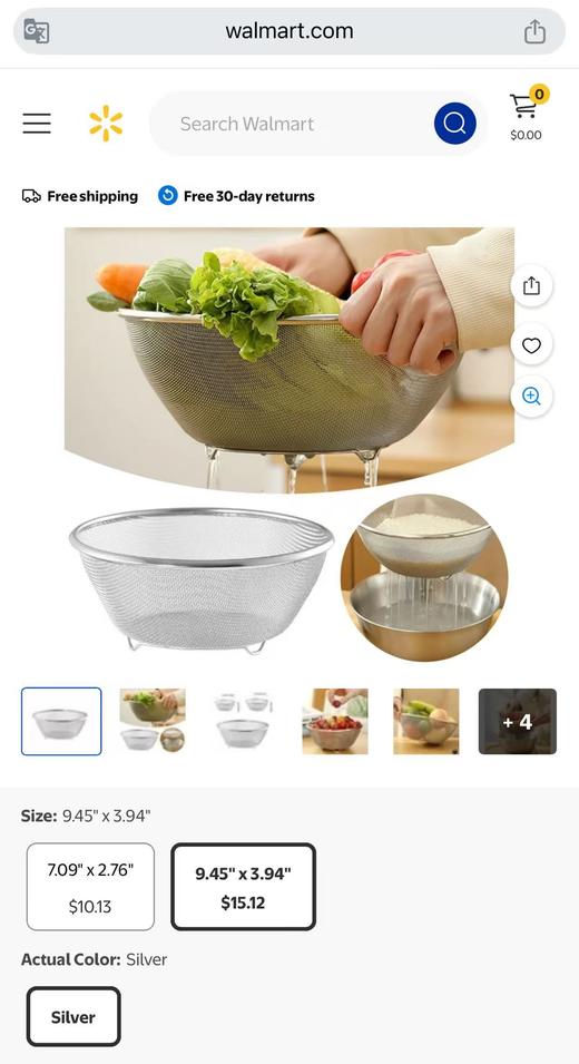 纯元！家家b备 TARHUNZ不锈钢沥水篮2件套装 ！ 商品图3