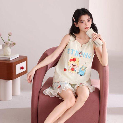 Sweet女孩卡通甜美家居服两件套-纪念日百货门店同款171152615 商品图5