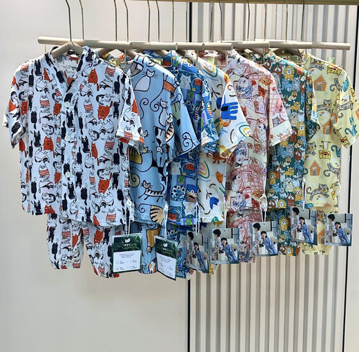 55起/2套  喜林贝尔·莱赛尔天丝棉绸套装亲子款家居服清凉舒适家居空调服 商品图1
