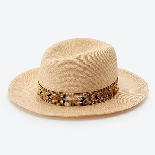 KIJIMA TAKAYUKI ABACA BEADS BAND HAT女士马尼拉手工编织渔夫帽 商品图2