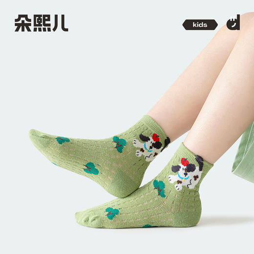 朵熙儿 儿童萌宠派对网眼袜5双装 春夏袜 商品图3