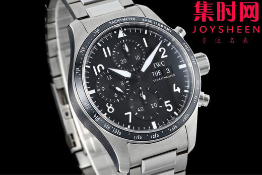 BLS万国新款飞行员计时系列 黑武士 飞行员计时双历 F1马石油车队 AMG马石油绿 7750机 男士腕表 表径41.1mm 精益求精 商品图4