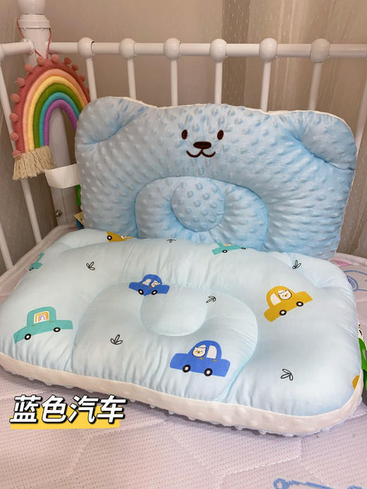 全棉儿童立体纱布豆豆枕头 婴幼儿宝宝小学生专用枕头枕芯（可水洗） 商品图6