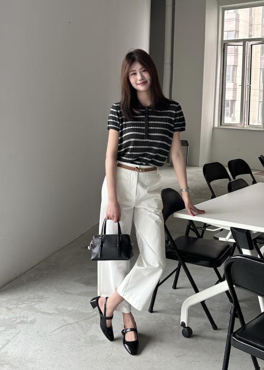 【门店同款】ENJOY夏季Polo领条纹针织 171493292 商品图3