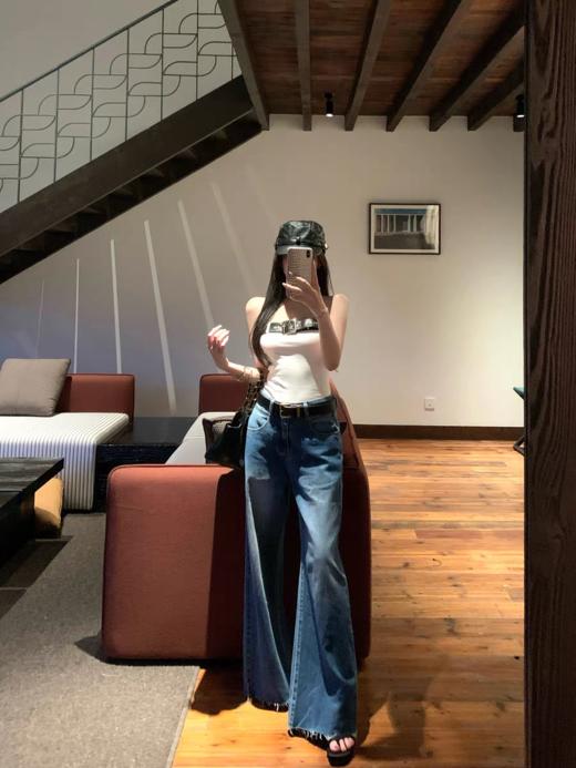 <曾小咸推荐> 复古蓝牛仔裤（配腰带） 日常159！！  活动89！！【预售款，预计3-15天发货】 商品图5