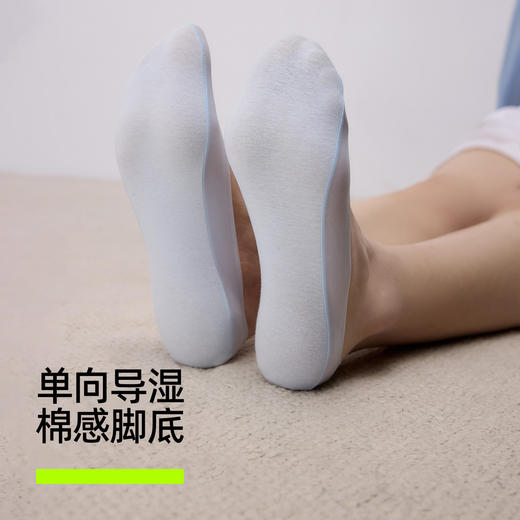 【新品上新】【凉感隐形】有棵树抗菌纯棉透气袜子女士船袜4双装-S2021 商品图2