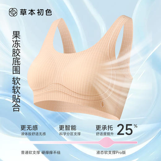 【两件装】草本初色青少年云感杯成长内衣背心款 2623款 M-XXL码 粉底肤/清新蓝/冰清粉/奶酪白 商品图4