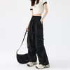 直筒运动裤女夏季薄款2026新款高腰阔腿降落伞裤子休闲显瘦工装裤    NDK-J6003 商品缩略图3