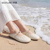 西遇一脚蹬包头半拖鞋女2026夏季新款百搭外穿圆头双细带平底凉鞋V0566368 商品缩略图2