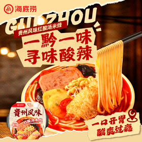 【地域风味】海底捞贵州风味红酸汤米线自热火锅解馋宵夜方便携带速食户外
