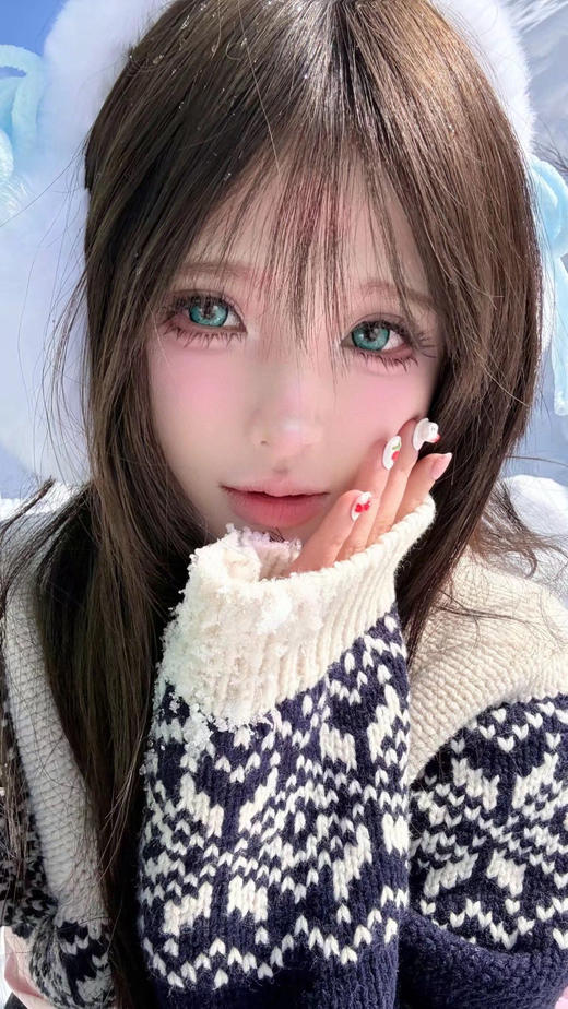 『日抛两片装/十片装』YUKICON--/曼陀罗红/曼陀罗绿/-总直径14.5mm-着色13.6mm【日抛0-800度 无525/575】 商品图5