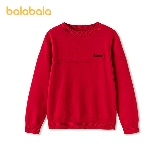 【商场同款】巴拉巴拉童装儿童毛衣男童2026新款春新年打底衫纯棉 商品图4