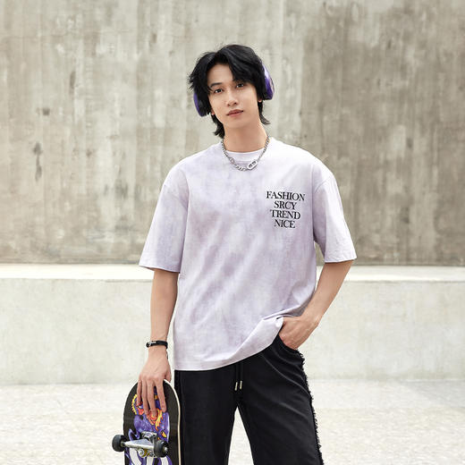 【新品上新】HX 夏季圆领短袖T恤C102620080102 商品图2