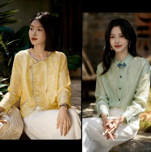 ORIGNAL&CO宋式风雅新中式衬衫，宋式风雅焊在身上，显高又藏肉，刻在骨子里的温柔与浪漫【3-7天发货，周末顺延】 商品图0