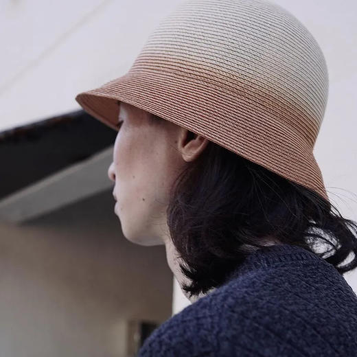 KIJIMA TAKAYUKI ABACA DIP DYED METRO HAT马尼拉手工编织渔夫帽 商品图0