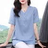 短袖衬衫女2026新款夏季宽松大码衬衣时尚休闲t恤衫薄款女士上衣 商品缩略图2