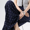 2026实拍春夏季新款波点休闲微喇裤女高腰显瘦遛弯裤直筒拖地裤子   NDK-J2580 商品缩略图3