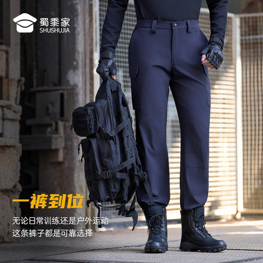 【新款四面弹格子布训练裤】户外运动弹力长裤野外耐磨战术裤 商品图9