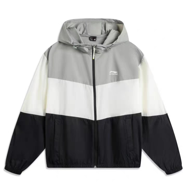 MJ｜李宁 防泼水防风排汗新织梭排湿男女同款冰感舒适运动风衣