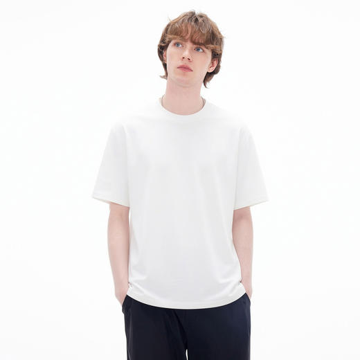 gxgjeans男装 多色基础纯色速干简约圆领短袖T恤男生 26夏新品 商品图1