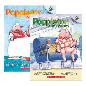 小猪波普尔顿2册 英文原版 Poppleton 学乐大树姐妹篇橡树系列 School An Acorn 英语桥梁章节书 儿童友谊全彩图画故事书