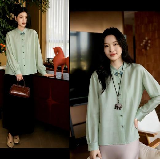 ORIGNAL&CO宋式风雅新中式衬衫，宋式风雅焊在身上，显高又藏肉，刻在骨子里的温柔与浪漫【3-7天发货，周末顺延】 商品图4