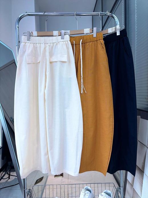 雪花棉，条纹，莱赛尔空调衫/莱赛尔麻感弯刀裤  26Y04067- 商品图8