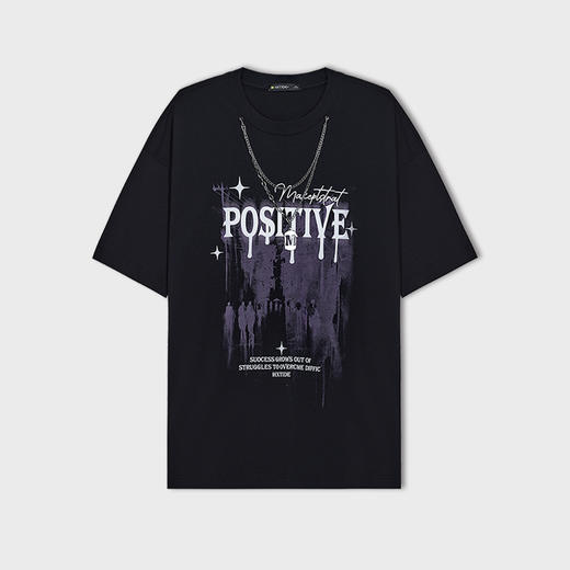 【新品上新】HX 夏季圆领短袖T恤纯棉C102620061101/02 商品图5