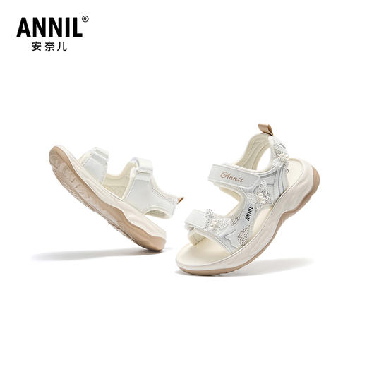 ANNIL/安奈儿童鞋女童夏季凉鞋软底防滑户外沙滩鞋公主鞋HG6206839 商品图4