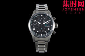 BLS万国新款飞行员计时系列 黑武士 飞行员计时双历 F1马石油车队 AMG马石油绿 7750机 男士腕表 表径41.1mm 精益求精