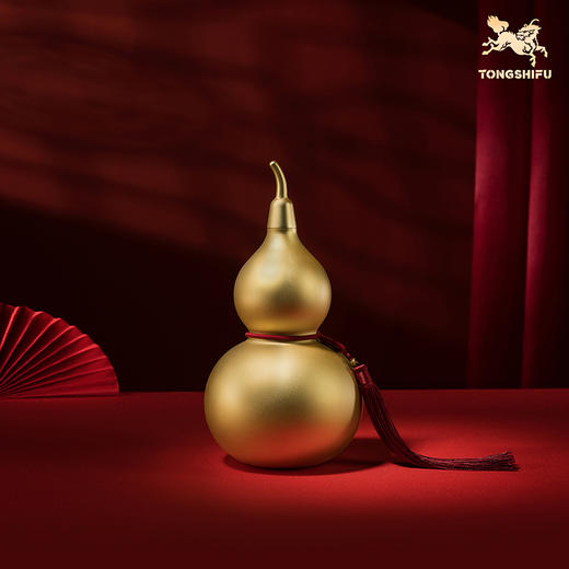 铜师傅《大吉大利葫芦（24K真金表面）》桌面铜摆件 乔迁礼物 商品图5