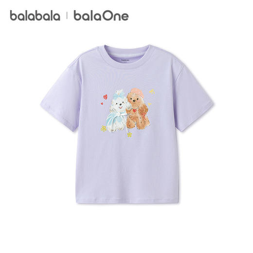 【balaOne】巴拉巴拉儿童短袖女童t恤2026新款夏装吸湿速干上衣潮 商品图4