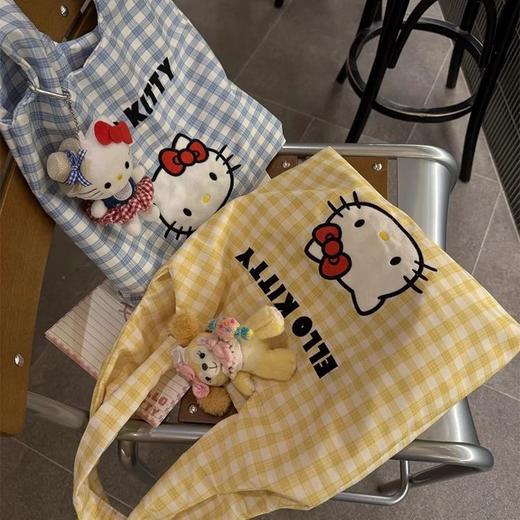 【实用性强！大容量】新款可爱风kitty帆布包手提单肩斜挎包夏季通勤大容量新款挎包。xb 商品图3